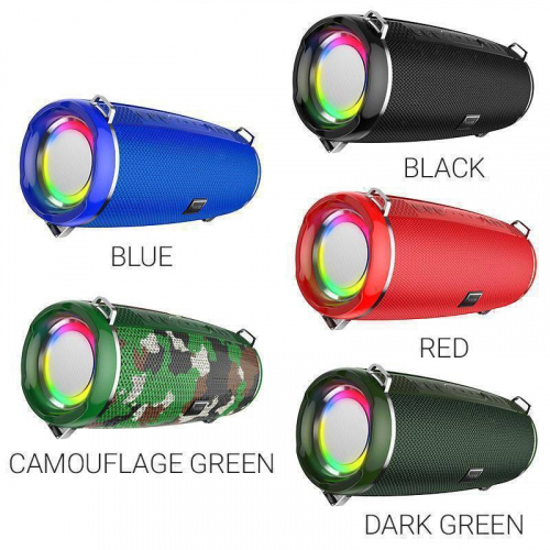 Колонка портативная HOCO HC2, Xpress, TF, USB, AUX, TWS, FM, Bluetooth 5.0, пластик, емкость аккумулятора: 2400 мАч, цвет: чёрный (1/30) (6931474738684)