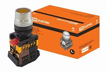 Кнопка ABLF-22 желтый d22мм неон/230В 1з+1р TDM (SQ0704-0003)