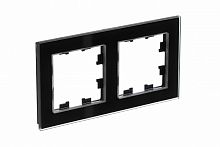 Рамка 2-м ATLASDESIGN Nature стекло черн. Systeme Electric ATN321002 (1/2)