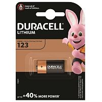 Элемент питания DURACELL  CR 123  BL1  LITHIUM  (1/10/50/5400) (A0001263)