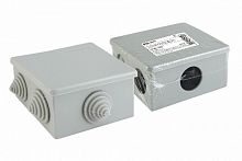 Распаячная коробка ОП 80х80х40мм, крышка, IP44, 6 вх. инд. штрихкод TDM (1/60) (SQ1401-1235)