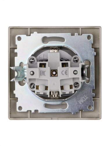 Розетка 2П+З 16А 250В IP44 с защ. шт. с крышкой бронза "Лама" (10/120) TDM (SQ1815-0714) фото 3 Розетка 2П+З 16А 250В IP44 с защ. шт. с крышкой бронза "Лама" (10/120) TDM (SQ1815-0714) фото 3