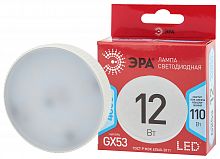 Лампа светодиодная ЭРА RED LINE LED GX-12W-840-GX53 R GX53 12Вт таблетка нейтральный белый свет (1/100) (Б0048013)
