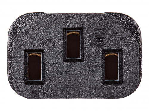 Кабель компьютер - розетка 220V EU (угловой)<VDE> 3GX0,5mm2, 1,8m, медь, Telecom <TY021-CU0.5-1.8M>  (1/60) фото 7