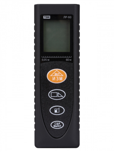 Рулетка лазерная (дальномер) ЛР-60, дальность 60 м, точность 2 мм, подсветка, IP54, 2хAAA, “Алмаз” TDM (SQ1018-0202) фото 3
