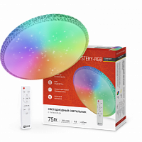 Светильник светодиодный COMFORT MYSTERY-RGB 75Вт 230В 3000-6500K 6000Лм 495x85мм с пультом дистанционного управления IN HOME (1/3) (4690612044637)