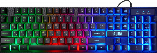 Комплект проводной игровой Клавиатура + Мышь + Коврик DEFENDER Aura MKP-117, Light, чёрный (1/20) (52117) фото 3