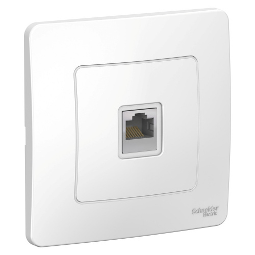 Розетка компьютерная 1-м С/У BLANCA RJ45 кат.5e бел. Systeme Electric BLNIS045001 (1/10/60)