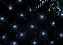 Гирлянда ЭРА ERASS024-15 Сеть 150 LED на солнечной батарее холодный свет 2м*1,35м (24/432) (Б0044224)