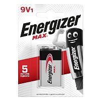 Элемент питания ENERGIZER  6LR61 Max 9V (крона)  (1 бл)   (12)  DO 12.26 (E301531801)