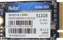 Внутренний SSD  Netac  512GB N930ES, PCIe x4, R/W - 1650/1500 MB/s, (M.2), 2280, TLC 3D NAND (NT01N930ES-512G-E2X)