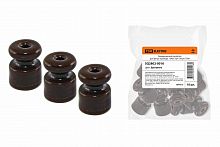 Изолятор керамический для ретро провода «ЭКО» бук (10шт) TDM (10/1000) (SQ2802-0016)