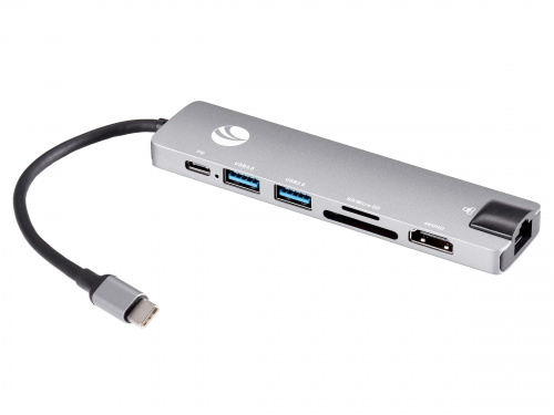 Концентратор-USB (хаб) Type-Cm -->HDMI A(f) 4K@30Hz+USB3.0+USB2.0+RJ45+TF+CD+PD,VCOM, Alum Shell, VCOM<CU4351> (1/100) Концентратор-USB (хаб) Type-Cm -->HDMI A(f) 4K@30Hz+USB3.0+USB2.0+RJ45+TF+CD+PD,VCOM, Alum Shell, VCOM<CU4351> (1/100)