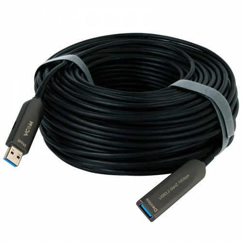Активный оптический кабель USB3.2 Extention AM-AF 20м VCOM <D3730-20.0> фото 4 Активный оптический кабель USB3.2 Extention AM-AF 20м VCOM <D3730-20.0> фото 4
