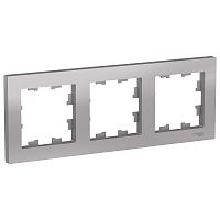 Рамка 3-м ATLASDESIGN универс. алюм. Systeme Electric ATN000303 (1/5/20)