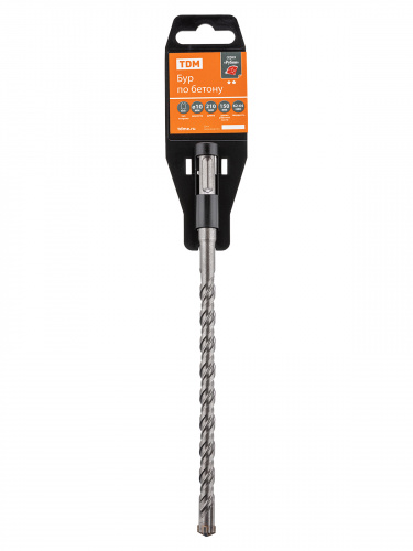 Бур по бетону, 10×210×150 мм, SDS-Plus, 4 резца, пластиковый держатель, 1 шт, "Рубин" TDM (1/100) (SQ1094-0208) фото 3 Бур по бетону, 10×210×150 мм, SDS-Plus, 4 резца, пластиковый держатель, 1 шт, "Рубин" TDM (1/100) (SQ1094-0208) фото 3