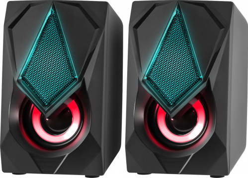 Акустическая 2.0 система DEFENDER Solar 1 6Вт, подсветка, питание от USB (1/20) (65401) фото 3