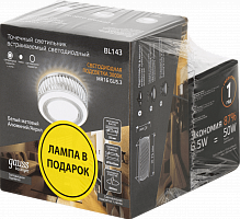 Светильник светодиодный GAUSS Backlight BL143 3W + Лампа MR16 6,5W 470lm 3000K GU5.3 (комплект) (BL143P)
