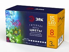 Гирлянда светодиодная ЭРА ENIN-3Z Нить Цветы 3 м мультиколор 220V IP20 (36/864) (Б0041896)