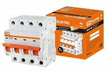 Автоматический выключатель ВА47-60 4Р 20А 6кА х-ка С TDM (1/15) (SQ0223-0126)