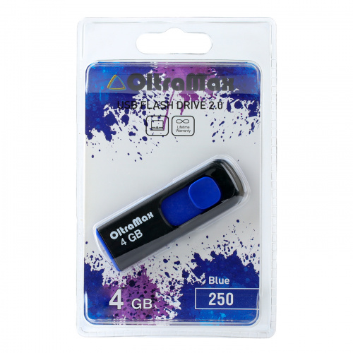 Флеш-накопитель USB 4GB OltraMax 250 синий (OM-4GB-250-Blue) фото 4 Флеш-накопитель USB 4GB OltraMax 250 синий (OM-4GB-250-Blue) фото 4