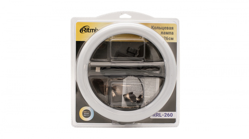 Кольцевая лампа  RITMIX RRL-260, 26см, без штатива (1/30) (80001600) фото 2