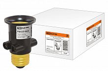 Патрон-розетка TDM карболитовый, Е27, черный, (1/24/600) (SQ0335-0022)