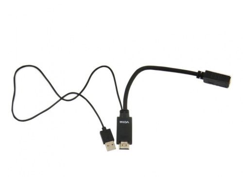 Кабель-переходник HDMI(M) +USB---> DP(F) 0.15m  4K*30Hz VCOM<CG599>  (CG599-0.15M) фото 2