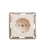 Механизм розетки 1-м С/У WESSEN59 16А IP20 с заземл. защ. шторки сл. кость Systeme Electric RS16-152-2-86 (1/10/60)