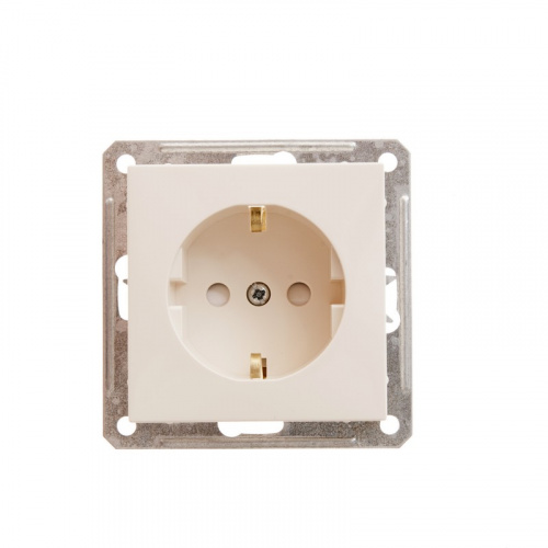 Механизм розетки 1-м С/У WESSEN59 16А IP20 с заземл. защ. шторки сл. кость Systeme Electric RS16-152-2-86 (1/10/60)