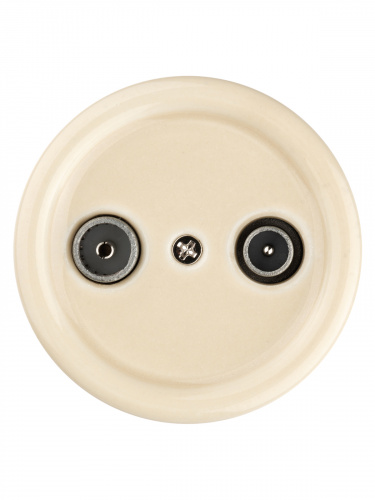 Розетка TDM TV+R проходная сл. кость «Болонь» (1/72) (SQ1820-0356) фото 5 Розетка TDM TV+R проходная сл. кость «Болонь» (1/72) (SQ1820-0356) фото 5