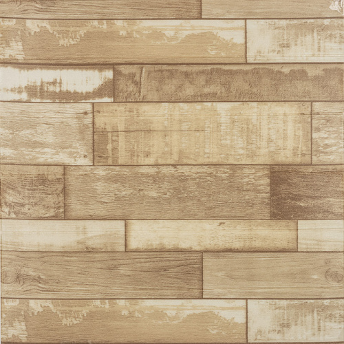 Панель самоклеящаяся Доска 70х70см, бежево-коричневый (1/25/200) (104480)