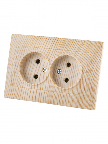 Розетка двойная 2П 10А 250В сосна , с/у, "Лама" (7/84) TDM (SQ1815-0324) фото 5 Розетка двойная 2П 10А 250В сосна , с/у, "Лама" (7/84) TDM (SQ1815-0324) фото 5