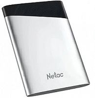 Внешний SSD  Netac 2 TB  Z6S USB-C чёрный/серебро, USB 3.2 (NT01Z6S-002T-32SL)