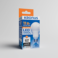 Лампа светодиодная KRONUS A60 груша 11 Вт 220V 4000K E27 нейтральный свет (10/100) (KRS-01-0002)