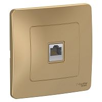 Розетка компьютерная 1-м С/У BLANCA RJ45 кат.5e титан Systeme Electric BLNIS045004 (1/10/20)