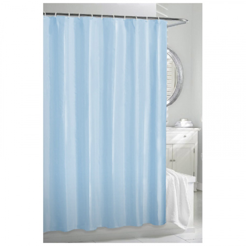 Штора для ванной 180х180 см голубая (1/10/40) (005747)