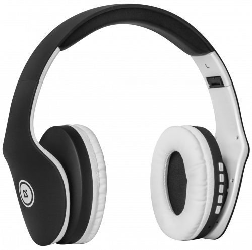 Наушники полноразмерные DEFENDER FreeMotion B525, Bluetooth,MP3.FM, черные/белые (1/40) (63525) фото 4