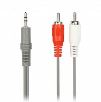 Кабель соединительный Smartbuy 3.5 Jack (M) - 2xRCA (M), стерео, аудио, 1,8 м, в пакете (1/300) (KA-311-300)
