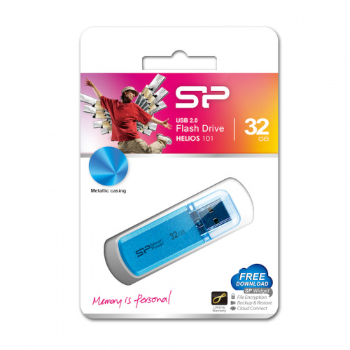 Флеш-накопитель USB 32GB Silicon Power Helios 101 голубой (SP032GBUF2101V1B) фото 5 Флеш-накопитель USB 32GB Silicon Power Helios 101 голубой (SP032GBUF2101V1B) фото 5