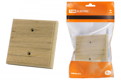 Накладка на бревно деревянная универсальная НБУ 1П 95х95 мм, под покраску TDM (1/6/48) (SQ1821-0404)