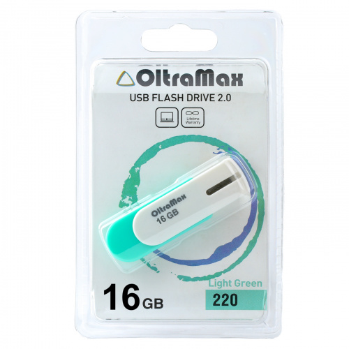 Флеш-накопитель USB 16GB OltraMax 220 светло зелёный (OM-16GB-220-Light Gr) фото 6 Флеш-накопитель USB 16GB OltraMax 220 светло зелёный (OM-16GB-220-Light Gr) фото 6