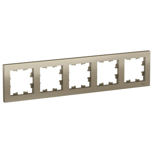 Рамка 5-м ATLASDESIGN универс. шампань Systeme Electric ATN000505 (1/5/20) Рамка 5-м ATLASDESIGN универс. шампань Systeme Electric ATN000505 (1/5/20)