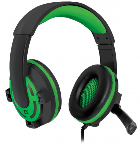 Гарнитура DEFENDER Warhead G-300 зеленая, шнур 2,5 м. (1/20) (64128) фото 5