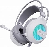 Гарнитура проводная игровая Оклик HS-L300G White белый 2.2м мониторные USB оголовье (1796952)