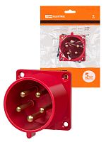 Вилка 625 скрытая 3Р+РЕ+N 32А 380В IP44 TDM (20/80) (SQ0607-0006)