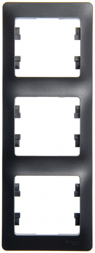 Рамка 3-м GLOSSA верт. антрацит Systeme Electric GSL000707 (1/5/20) Рамка 3-м GLOSSA верт. антрацит Systeme Electric GSL000707 (1/5/20)