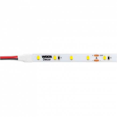 Лента светодиодная WOLTA Decor WLS2835-6W/6500/24S60-01 SMD2835 6Вт 6500К 24В IP65 60led/m 5000х8х1мм 1/100 фото 5