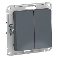 Механизм переключателя проходного 2-кл. С/У ATLASDESIGN 10А IP20 (сх. 6/2) 10AX грифель Systeme Electric ATN000765 (1/10/60)
