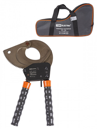 Ножницы TDM секторные НС-100 для резки кабеля, “МастерЭлектрик” (1/2) (SQ1027-0215)